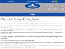 Tablet Screenshot of brothersroofingservice.com